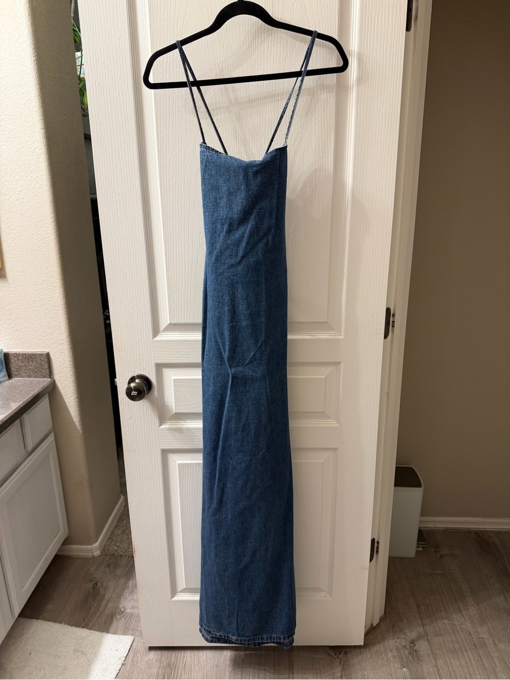 Cotton On Blue Denim Maxi Slip Dress